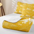 thumbnail image 4 of Homewish Cartoon Dinosaur Print Quilt Full for Kids, Orange White Full Bedspread Sets, 3-Piece, 1 Comforter and 2 Pillowcases, 4 of 7