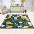 thumbnail image 2 of Yayeee Area Rugs for Living Room 6.7'x4.8' Non Slip Washable Bedroom Floor Carpet, Green Lemon Leaves, 2 of 5