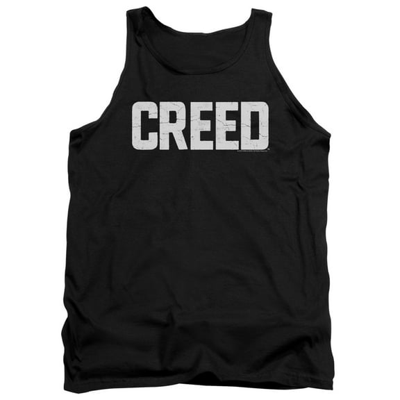 Creed Cracked Logo Adult Tank Top Black