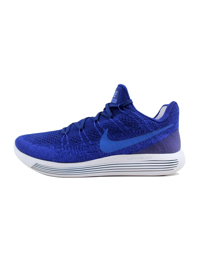 Nike Lunarepic Low Flyknit 2 Deep Royal Blue/Medium Blue 11 - Walmart.com