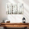 thumbnail image 2 of Elephant Stock Winter Aspen Trunks Neutral Wall Art - Horizontal Multi Panel Canvas - Living Room Wall Decor - Nature Multi Panel - Brown And Beige Decor By Tre Sorelle Studios - 23" x 14", 2 of 4
