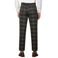thumbnail image 3 of Lars Amadeus Men's Plaid Dress Pants Formal Business Checked Trousers, 3 of 6