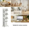 thumbnail image 6 of 4-Tier Laundry Hamper Sorter, Laundry Storage Organizer with Wheels Removable Rolling Laundry Baskets, Bathroom Cart for Dirty Clothes, White, 6 of 12