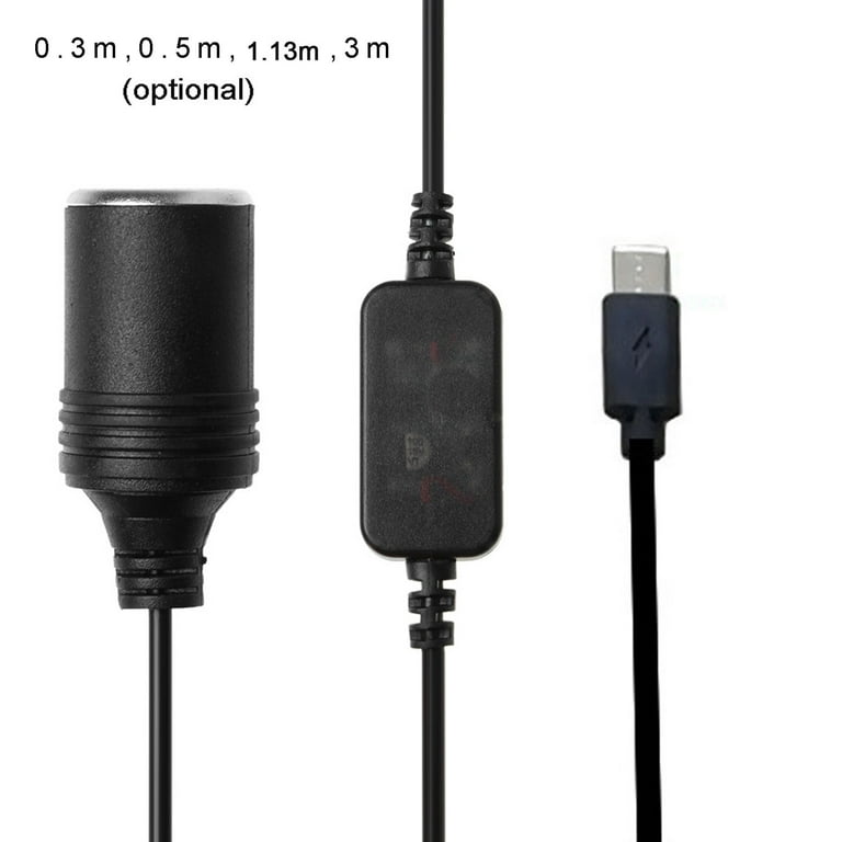 Car Cigarette lighter Socket USB C/Type-C 5V to 12V Female Step Up Converter Cord for GPS E-Dog Fan Type C Male to 12V - Walmart.com Car Cigarette lighter Socket USB C/Type-C 5V to 12V Female Step Up Converter Cord for GPS E-Dog Fan Type C Male to 12V - Walmart.com