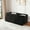 Black-43.5", variant on TUAREX 43.5 Inches Ottoman with Storage, Folding Storage Ottoman Bench for Living Room and Bedroom, End of Bed Foot Rest Stools with Padded Seat, Load 660 lb, Black