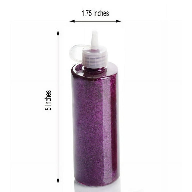 Glitter Glue Cosmic Series, Wavy Shaped Bottles for Crafts –