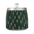 thumbnail image 7 of Yayeee Ashtray with Lid for Cigarette Smokeless Stainless Steel Home Ash Holder, Dark Green Plants, 7 of 7