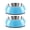 blue, variant on Pet stainless steel dog bowl food bowl double layer melamine cat bowl pet bowl - yellow