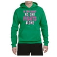 thumbnail image 2 of In This Family No One Awareness Unisex Graphic Hoodie Sweatshirt, Kelly, 2XL, 2 of 3