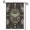 A, variant on XaaKee Yard Flag, Teal Serenity Distressed Pattern Moth Garden Flag, Double-Sided High-Quality White Linen Garden Flags For Outside Clearance, Symmetrical Moons Accent, 12x18Inch