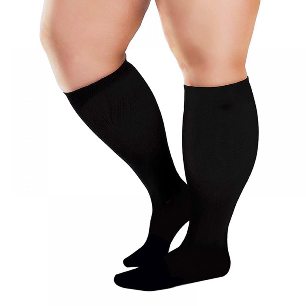 4XL ChYoung Plus Size Sports Compression Socks for Women & Men Extra Large Wide Calf Unisex