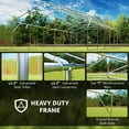 thumbnail image 5 of Outsunny 20' x 40' Large Outdoor Carport Canopy Party Tent with Removable Sidewalls - White, 5 of 9