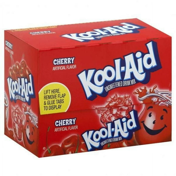 Kool-Aid Drink Mix Cherry, 0.13 oz (3.6g) - Pack of 48