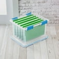 thumbnail image 4 of Sterilite 32 Qt Clear Stacking Storage Container with Gasket Lid, 12 Pack, 4 of 11