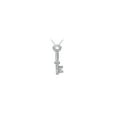 thumbnail image 1 of Diamond Key Pendant 14K White Gold 0.25 CT Diamonds, 1 of 2