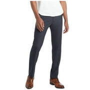 Kenneth Cole Mens Slim fit Dress Pants 31 / 30 Navy Blue Solid Stretch