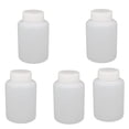 thumbnail image 1 of Unique Bargains 5Pcs 150ml Plastic Wide Mouth Laboratory Reagent Bottle Sealling Bottle White, 1 of 1