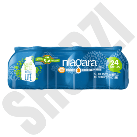 Niagara Purified Drinking Water 8 Fl Oz Bottles 24 Pack Mini Water Bottles
