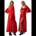 thumbnail image 3 of Traje de Baño de para Mujer, Cárdigan con Abertura Frontal, Bikini Fluido de Verano, Ropa de Playa Rojo un Tamaño, 3 of 8