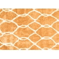 thumbnail image 1 of Ahgly Company Indoor Rectangle Trellis Orange Modern Area Rugs, 6' x 9', 1 of 1