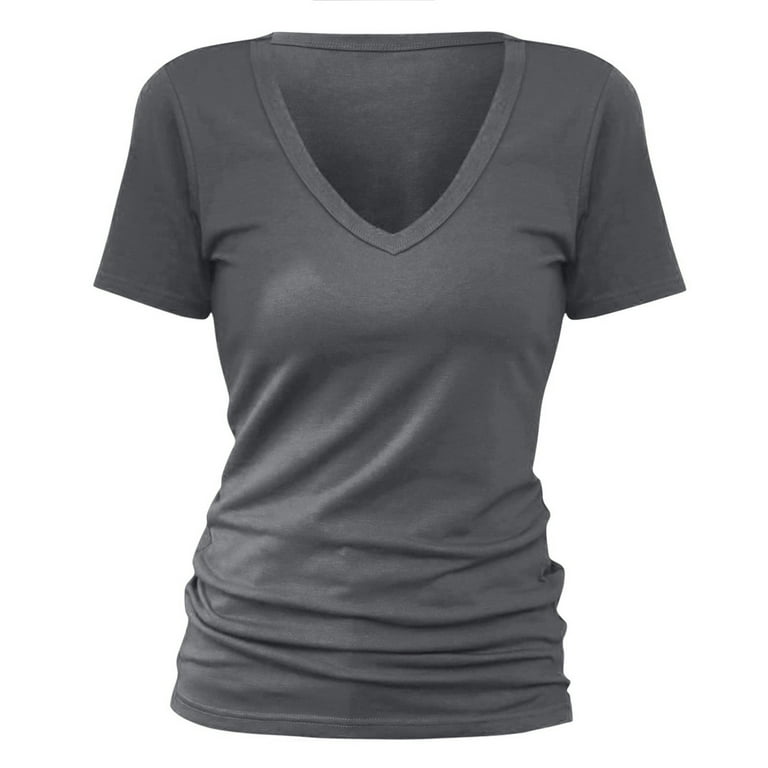 [JEEP]★24SS★V-neck Short Sleeve T-shirt Amazon.com: Jeep Wrangler Willys 4WD V-Neck T-Shirt for