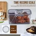 thumbnail image 4 of Airtight Bread Boxes for Kitchen Counter, Time Recording Bread Storage Container with Lid, Bread Holder for Homemade Bread, Toast, Bagel, Donut and Cookies, 4 of 6