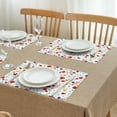 thumbnail image 2 of Wildflower Floral Flowers Pretty Place Mats Durable Placemats for Restaurant Valentines Gift Party Christmas Rustic Vintage Dining Table Mats, 2 of 5