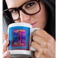 thumbnail image 2 of 3drose, Christmas Balls 3d, Blue, 11oz Magic Transforming Mug, 2 of 7