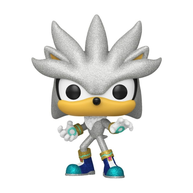 Figura Coleccionable Funko Pop Games Sonic The Hedgehog Silver Diamond Exclusivo 1 Pieza