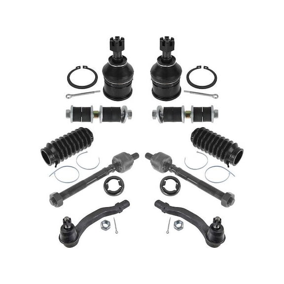 Front Ball Joints Tie Rods Sway Bar Link Kit 10 Piece - Compatible with 1996 - 2000 Honda Civic 1997 1998 1999