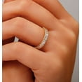 thumbnail image 2 of vylahjewellery 1.50 Ct Baguette Cut Diamond Ring Moissanite Solitaire Wedding Ring for Her, 2 of 7