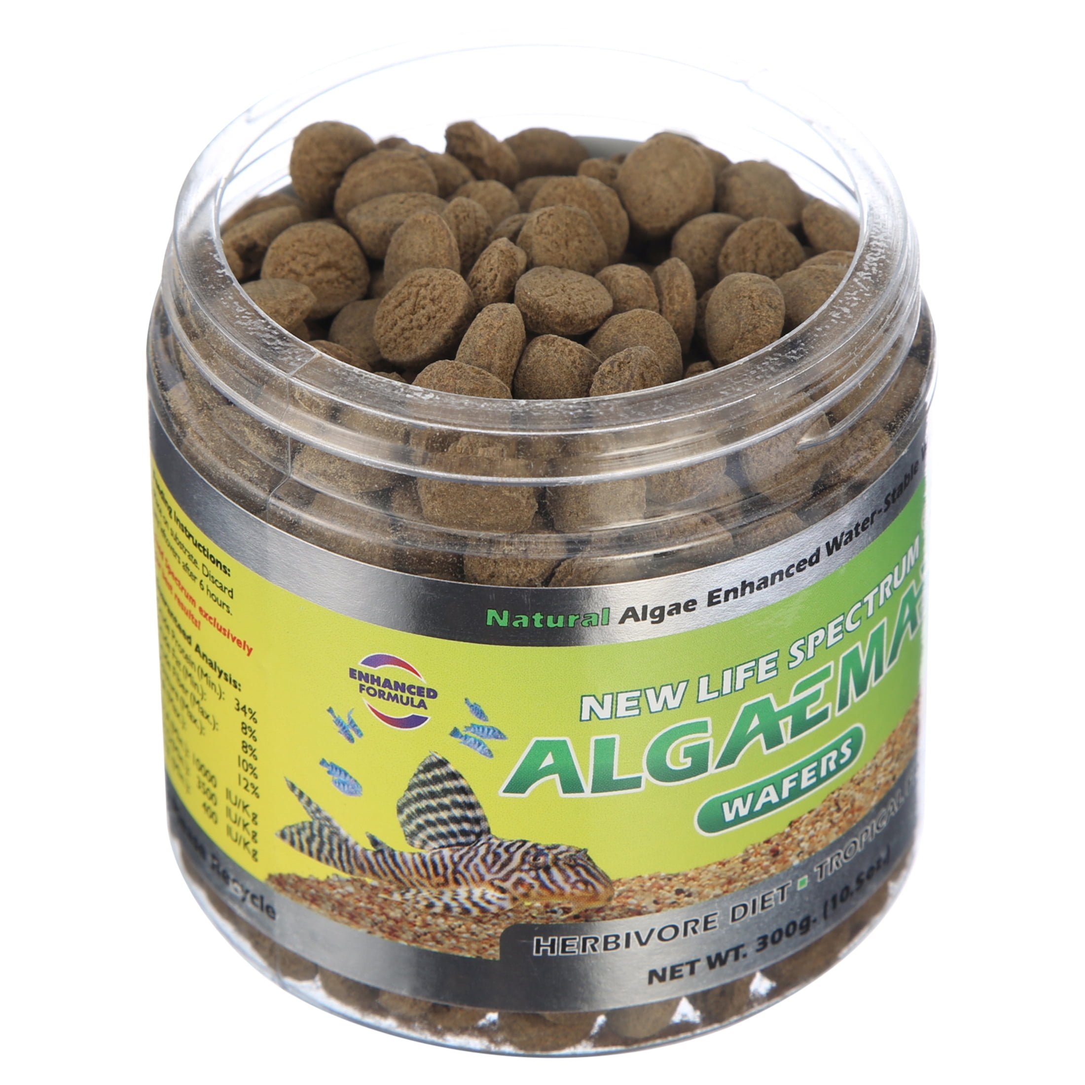 New Life Spectrum AlgaeMax Tropical Fish Food Wafers, 10.5 oz