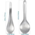 thumbnail image 5 of Stainless Steel Garlic Grinders 4pcs Ginger Grater Grinder Zester Spoon Fruit Vegetable Grater Grinder Spoon Kitchen Supplies Silver, 5 of 5