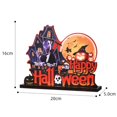 thumbnail image 4 of Decoraciones De Madera Para Halloween, Letrero De Calabaza De Terror, Adornos De Escritorio Para Decoración De Fiesta De Halloween Speravity HA037433-00, 4 of 6