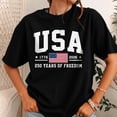thumbnail image 2 of 250 Years of Freedom USA Shirt 1776-2026 American Flag 4th of July T-Shirt Semiquincentennial Patriotic Independence Day Cotton Tee Unisex S-5XL, 2 of 8