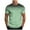 Green B, variant on Stamzod Men's Workout Shirts Fashion Gradient Print Summer Short Sleeve Basic T Shirt Casual Oversized Gym Tshirts Shirts for Men Red D L