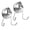 Brushed Silver, variant on Heavy Duty Vacuum Suction Cup Hooks (2 Pack) for Kitchen, Bathroom and Toilet Organization