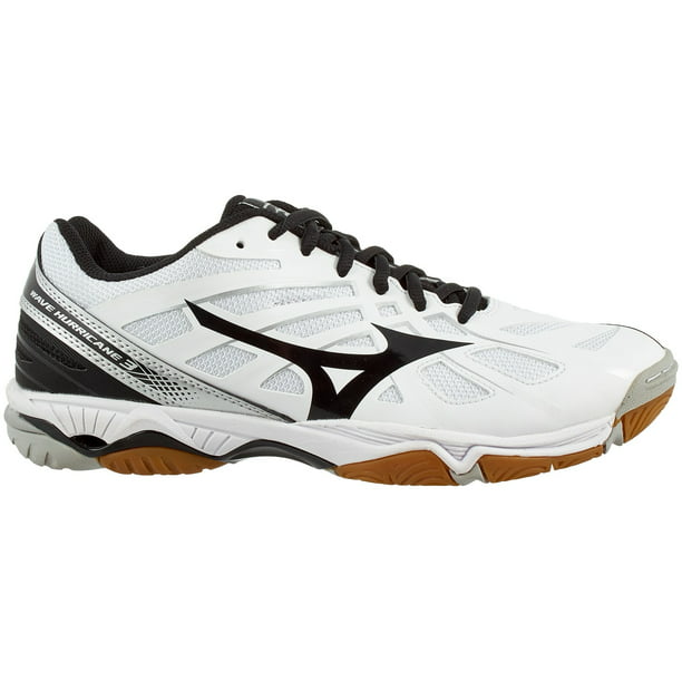 Mizuno Wave Hurricane 3 Volleyball Shoes (White/Black, 7.0) - Walmart.com