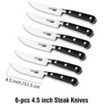 thumbnail image 3 of Cooks Standard Classic Cutlery Steak Knives Set, High Carbon Stainless Steel, Ergonomic Handle, 6-Piece, Black, 3 of 8
