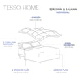 thumbnail image 3 of TESSO HOME Set de Edredón Acolchado Tipo Duvet con Fundas de Almohada y Juego de Sábanas con Fundas Ideal para Cualquier Temporada 7 Piezas, 3 of 5