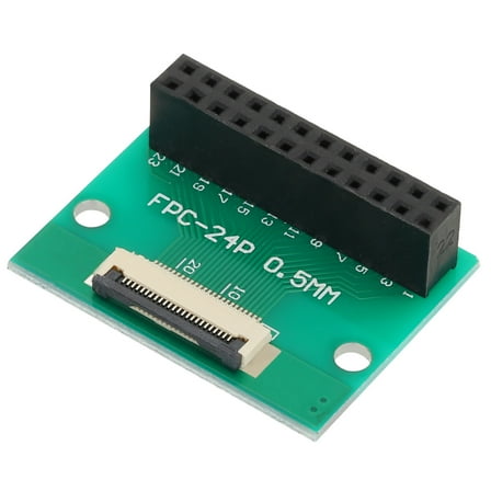 Uxcell FFC FPC Connector Board 24 Pin 0.5mm 2.54mm to 1.0mm 2.54mm TV PCB Converter Board