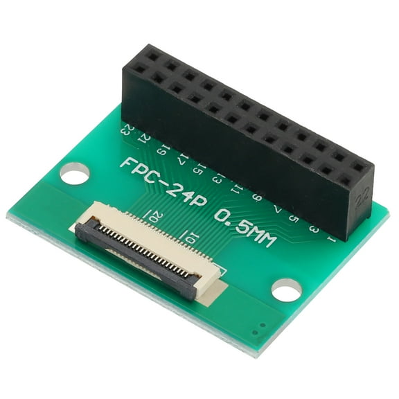 Uxcell FFC FPC Connector Board 24 Pin 0.5mm 2.54mm to 1.0mm 2.54mm TV PCB Converter Board