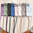 thumbnail image 2 of Crossbody Lanyard Magnetic Case For iPhone 15 14 13 12 11 Pro Max Plus X XS XR For Magsafe Soft TPU Camera Protection Cover, 2 of 5