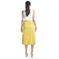 thumbnail image 3 of Falda midi con cinto Roman Fashion /Juvenil, 30483 (Mostaza) amarillo CH, 3 of 5