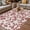 Red, variant on Outdoor Rug for Patio 4'x6',Tropical Banana Leaf Non-Slip Area Rugs Washable Carpet Indoor Rug,Classic Summer Green Blue Plants Non-shedding Floor Mats for Porch Living Room Deck
