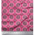 thumbnail image 1 of Soimoi Rayon Fabric Floral Block Print Fabric by The Yard 42 Inch Wide, 1 of 3
