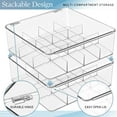 thumbnail image 6 of Sorbus Stackable Tea Bag Organizer with Hinged Lid, 12 Compartments, Plastic Tea Storage Holder for Kitchen, Set of 2, 6 of 9