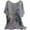 Grey, variant on Women's Casual Short Sleeve T-Shirts Crew Neck Watercolor Floral Ink Wash Print Top Loose Fit Summer Tee for Daily Work Home Outing under $5