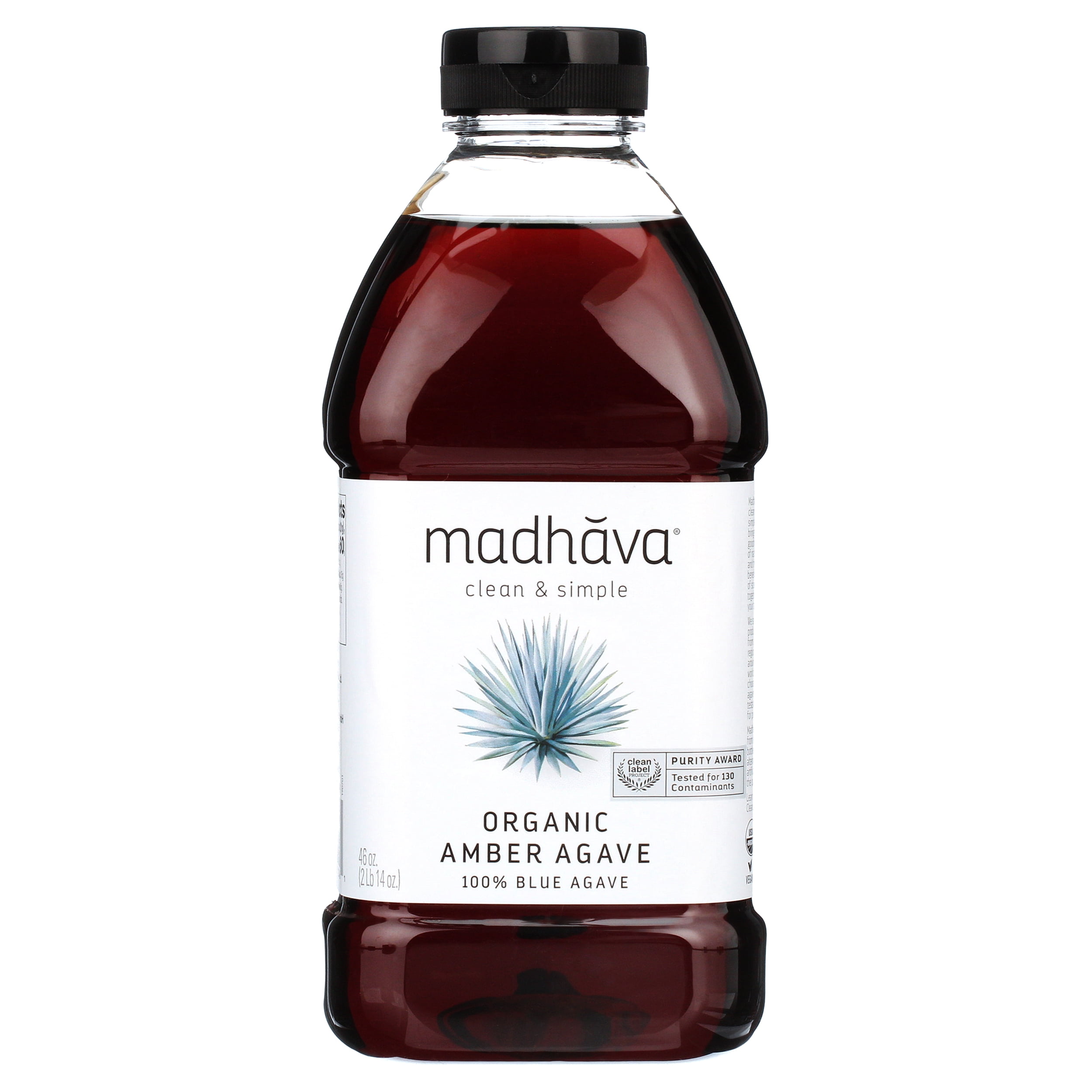 Madhava Organic Amber Raw Blue Agave, 46 oz
