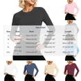 thumbnail image 3 of Njagoc3 Workout Tops for Women | Crewneck Long Sleeve Slim Fit Activewear Pullover Top with Cuffs | Relaxed Fit for Fall Casual Wear & Light Activities，Light Blue，XXL, 3 of 6